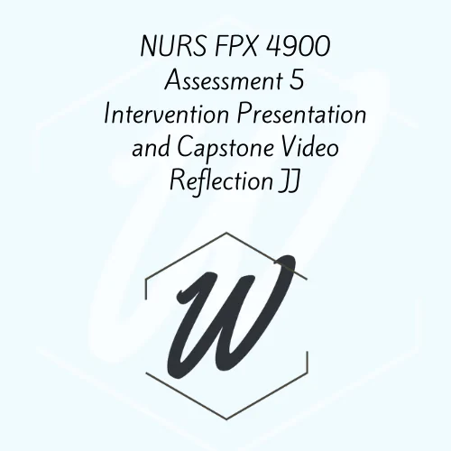 nurs fpx 4900 capstone project for nursing